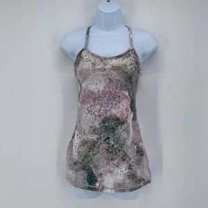 Lululemon Power Y's Pastel Splatter Tank Size 4